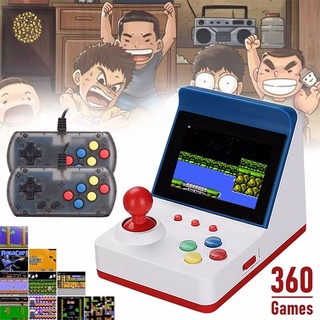 Mini consola de videojuegos de mano Retro FC roja y blanca consola de juegos de doble mango YKT