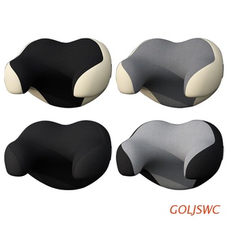 goljswc interior auto almohadas reposacabezas de coche suave cómodo cojín para aliviar la rigidez del cuello cómodo cubierta exterior asiento suv