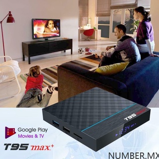? T95 MAX Plus + Smart Android 9.0 TV BOX Amlogic S905X3 4G RAM Wifi Set Top Box ~MX