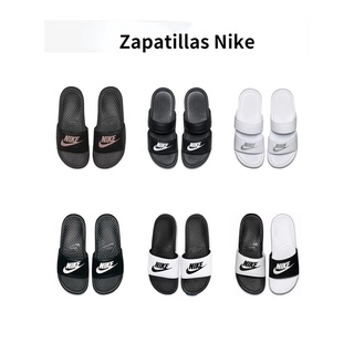 Zapatillas deportivas ligeras Nike, sandalias de suela blanda unisex para hombres y mujeres, sandalias planas de playa para exteriores