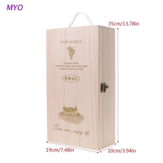 MYO High-Quality Manufacturers Pine Wood Red Wine Carrier Gift Packing Box