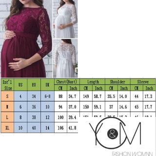 Vestido De encaje para mujer embarazada De Moda para mujer/Vestido fotográfico para fotografía (2)