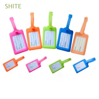 SHITE Backpack Luggage Contact Suitcase Baggage Card Holiday Holder Fashion Style Plastic ID Tag/Multicolor