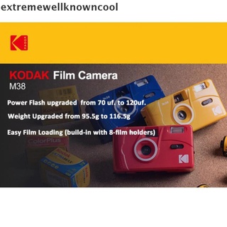 Ecbr Nova - Kodak Vintage Retro M35 35mm reusable cámara De película Rosa Verde amarillo cálido púrpura