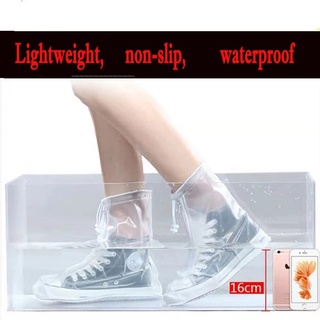 Botas impermeables y resistentes a la lluvia de alta calidad para hombres y mujeres botas de goma fundas reutilizables para zapatos, botas antideslizantes para lluvia (6)