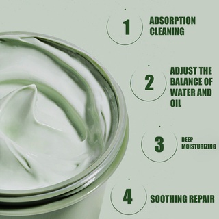 smearing hidratante limpieza facial cubierta de té verde enfriamiento barro limpieza de alta calidad mujeres (4)