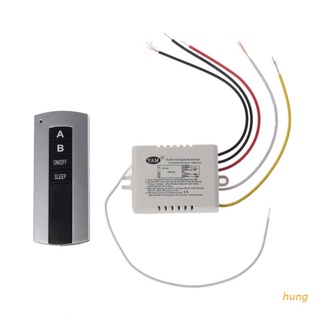hung inalámbrico 2 canales encendido/apagado lámpara de control remoto interruptor receptor transmisor