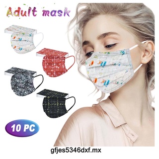 Adult's Three-Layer Protective Dust-Proof Cartoon Print Disposable Mask(gfjes5346dxf.mx )