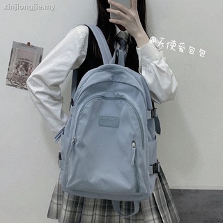 Mochila escolar versión de Harajuku ulzzang simple salvaje mochila mujer ins moda salvaje junior escuela secundaria estudiante mochila