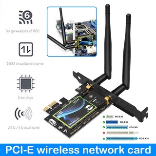 AX200 Network Card 2974Mbps WiFi-6 PCI-E Adapter Dual Band Wireless Receiver ☆YxcBest