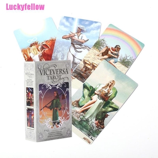 <luckyfellow> 78pcs vice versa tarot kit cartas de tarot oracle deck family party juego de mesa