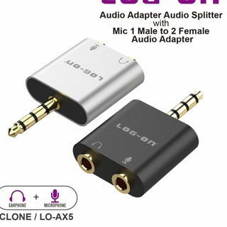 Descuento Log-On Audio Splitter auriculares y micrófono LO-AX5 macho a 2 hembra - descuento especial blanco
