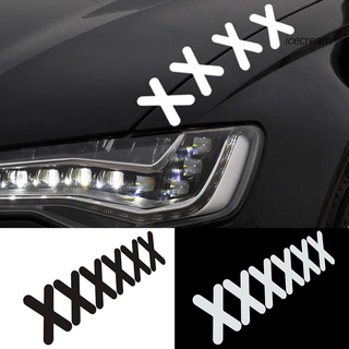 [ICEM Car-EX] 6 pegatinas de la forma de X patrón a prueba de polvo mascota coche camión pegatina para coche