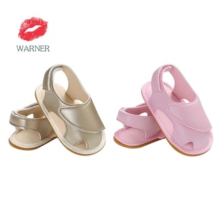 WARNER Baby Prewalker Girls Summer Sandals Pure Color Casual Soft Fashion Shoes