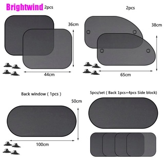 [Brightwind] 5 unids/set Protector de cortina de malla Anti-UV para ventana de coche