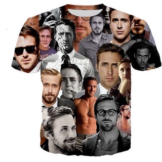 Ryan Gosling - camisetas impresas en 3D para mujer/hombre N02