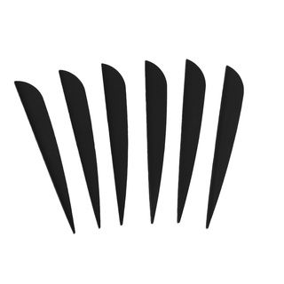 100 paletas de flechas de 4 pulgadas de plástico fletching para bricolaje flechas de tiro con arco - 50 piezas negro y 50 piezas azul (5)