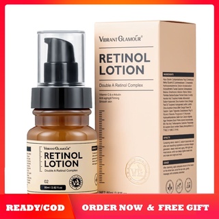 In stock Retinol Lotion Fades Fine Lines Firm Skin Moisturizing Wrinkle Facial Serum Lotion COD
