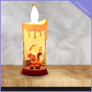 halloween navidad luz de vela sin llama, funciona con pilas, batería led lámpara de vela decoración de fiesta, decoración del hogar