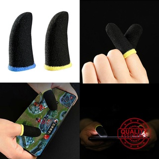 Transpirable juego controlador dedo cunas a prueba de sudor dedo NW guantes pantalla táctil C2Y9