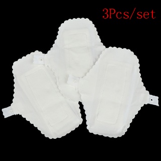 [WYL] 3 pzs almohadillas de higiene femeninas reutilizables de algodón Menstrual para Panty Panty