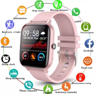reloj smartwatch inteligente impermeable pantalla táctil completa monitoreo de frecuencia cardíaca bluetooth fitness tracker es deportivos 7sqd