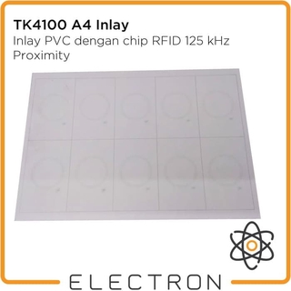 Proximidad A4 Inlay RFID 125kHz tarjeta etiqueta TK4100 EM4100 125kHz