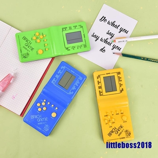 (littleboss2018) juego clásico Vintage Tetris ladrillo mano Arcade bolsillo juguetes