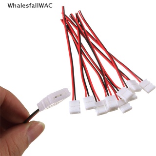 [WhalesfallWAC] 10Pcs Cable PCB 2 Pines LED Tira Conector 3528/5050 Adaptador De Un Solo Color Venta Caliente Útil