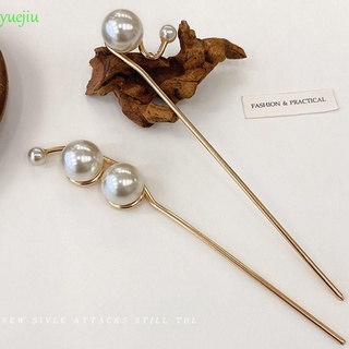 Yuejiu accesorio para el cabello/accesorio metálico De aleación para mujer con perlas