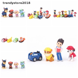 trendystore2018 12 piezas de moda nickelodeon paw patrol mini figuras de juguete playset cake toppers mx