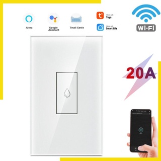 【IN STOCK】 TUYA 20A Water Heater Switch Smart US Wifi Touch Wall Switch Timing Remote Control Work With Google Home and Alexa meilin.mx