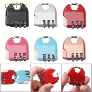 DESTINY 1pcs Outdoor Password Lock Mini 3 Digit Dial Padlock Diary Protector Gift Travel Suitcase Gym Metal HOT Security Tool/Multicolor