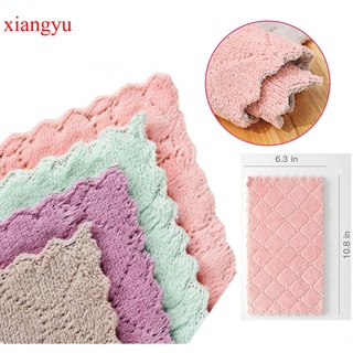 Xiangyu 10 piezas de microfibra súper absorbente para cocina, paño alto, eficiencia, vajilla, limpieza, toalla de cocina, Color aleatorio (6)