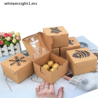 [whitemxight1 . mx] 2 Cajas De Regalo De Galletas De Papel Kraft De Navidad , Caja De Caramelos , Bolsas De Embalaje De Alimentos