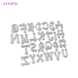 sss alfabeto metal troqueles de corte plantilla diy scrapbooking álbum sello tarjeta de papel relieve artesanía decoración