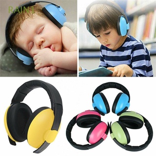 rain1 niños protector de audición orejeras ajustables auriculares orejeras para recién nacidos bebés suaves defensores auriculares reducción de ruido/multicolor