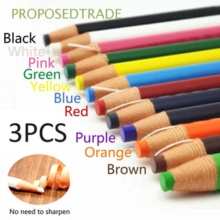 PROPOSEDTRADE Colorful Marker Pen Tailor Sewing Chalk Tailor Chalk Drawing Cut-free 3PC Leather Garment Fabric Crayon/Multicolor