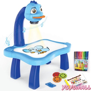 Yoyo Learning Desk con proyector inteligente niños pintura mesa juguete con música ligera
