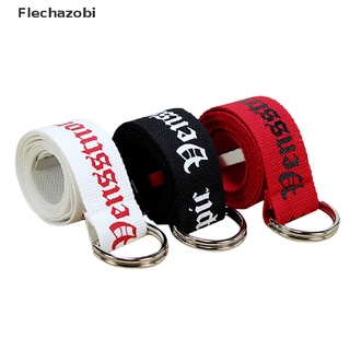 flechazobi| cinturón de lona de nailon neutro de moda para mujer/hombre/anillo d/hebilla/cinturón de 130 cm caliente