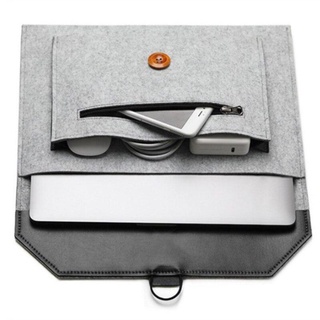 Ordenador de fieltro portátil de la manga de la bolsa de mano caso Universal portátil Multi-bolsillo (3)