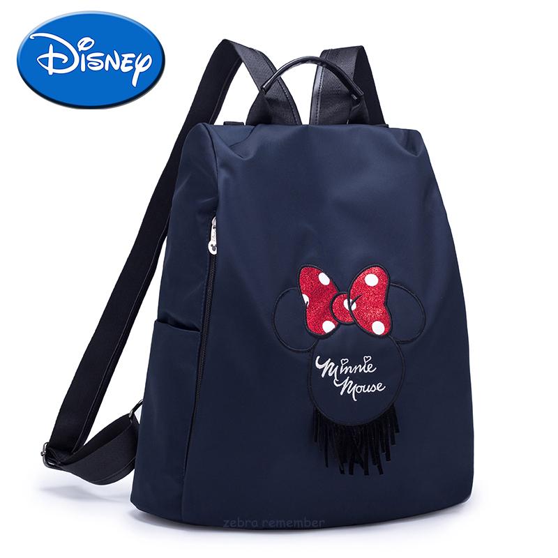 Disney Momia Bolsas De Pañales De Cuero Cochecito Para El Cuidado Del Bebé Mamá Mochila De Viaje Mickey Minnie Mouse Bolsa