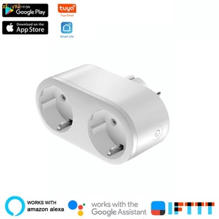 * AUBESS WiFi Smart Plug Outlet 2 En 1 Tuya Control Remoto Electrodomésticos Funciona Con Alexa Google Home No Requiere Hub xfjjyr1