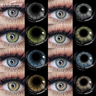 EYESHARE 1 Par De Lentes De Contacto Serie 3TONE Color Natural Ojos Cosméticos Uso Anual Lente