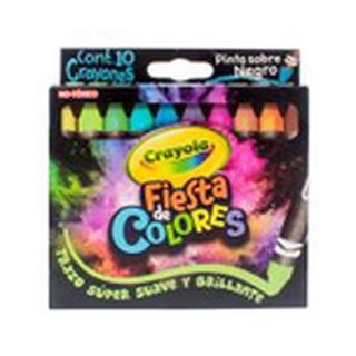 Crayola Fiesta De Colores 10pz Pinta Sobre Negro