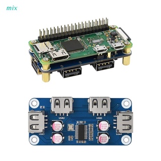 mix 4 puertos raspberry pi usb hub sombrero para raspberry pi 4b/3b+/3b/2b/b+/a+/zero w,