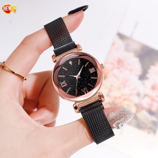 Elegant Quartz Watches Beautiful Casual Watches Ladies Starry Sky Bracelet Wristwatch For Women Lady
