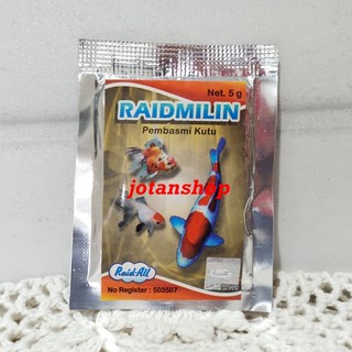 Raidmilin Fish Medicine Anti pulgas repelente de parásitos aguja 5 gramos 5gr raid all aquarium