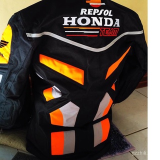 🙌 Vh5 Bikers chaquetas hombres motocicleta Touring Repsol Honda Racing gruesa naranja Color Chamarra diaria Anti VRd0