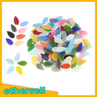 [ethersell] 150 Pcs Assorted Colors Mosaic Tiles Hand-Cut Stained Glass Crafts Cups